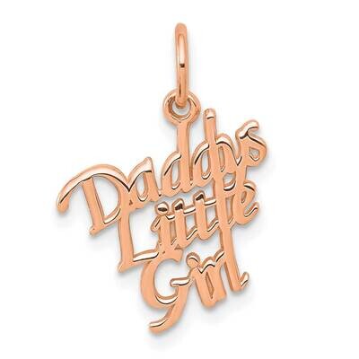 Daddys Little Girl Charm 10k Rose Gold 10C109R, MPN: 10C109R,