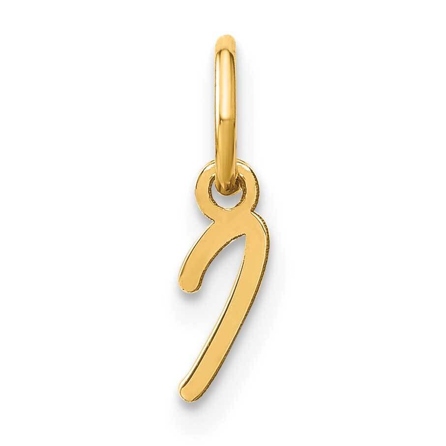 Upper Case Letter I Initial Charm 10k Gold 10XNA1305Y/I, MPN: 10XNA1305Y/I,