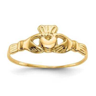 Childs Polished Claddagh Ring 10k Gold 10A9520, MPN: 10A9520,