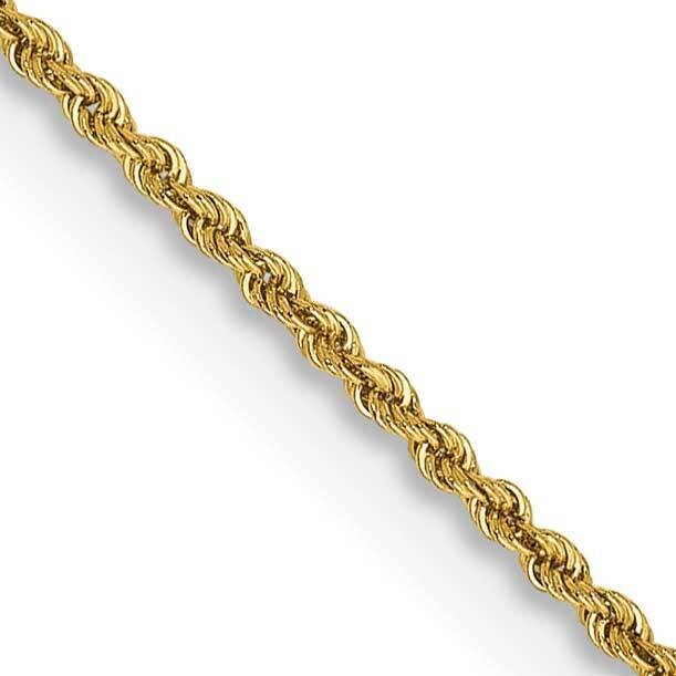 1.50mm Regular Rope Chain 16 Inch 10k Gold 10K012S-16