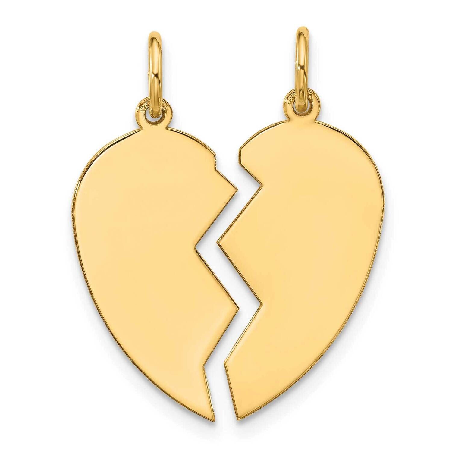 2 Piece Small Heart Charm 10k Gold 10D328-S, MPN: 10D328-S,