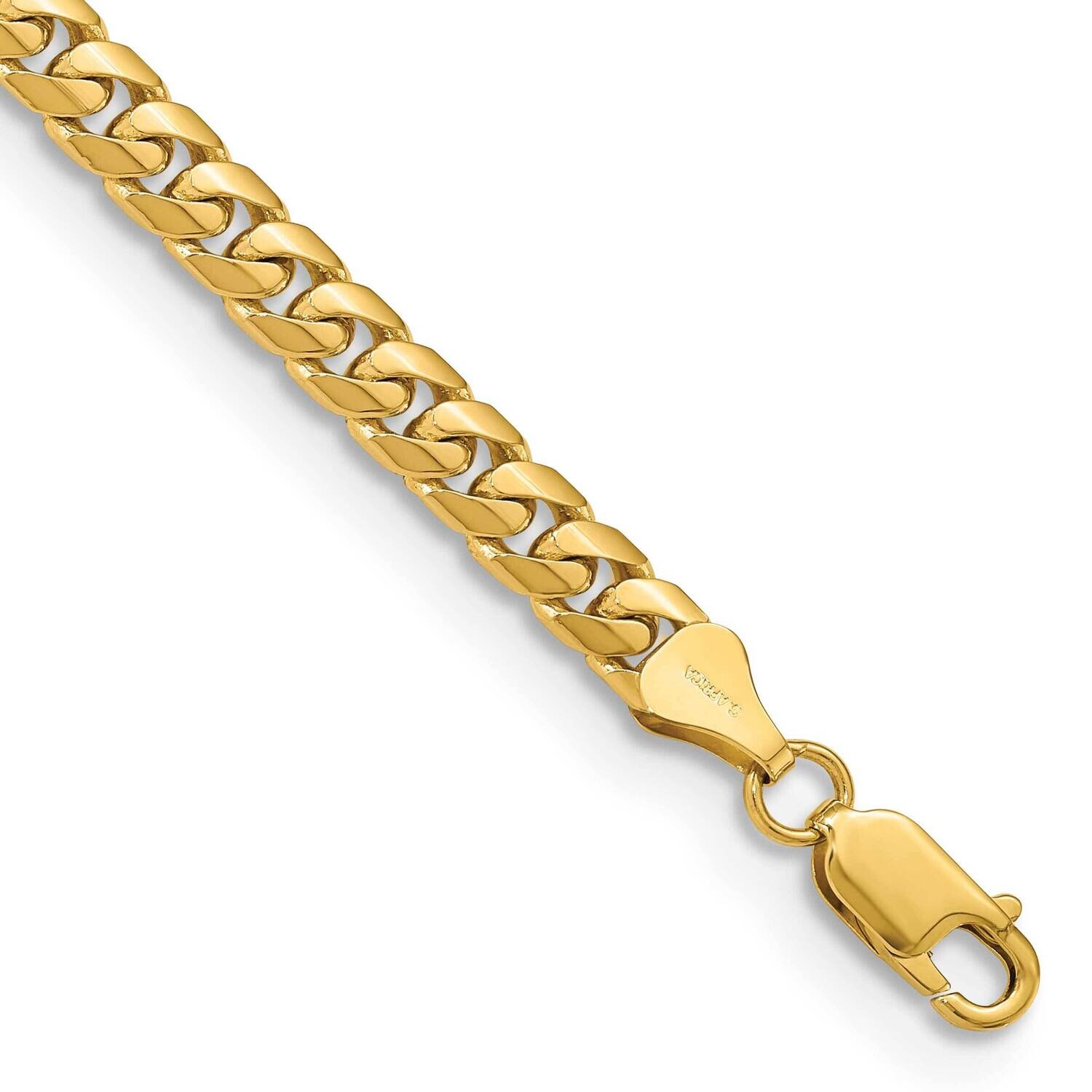 5.5mm Solid Miami Cuban Chain 8.5 Inch 10k Gold 10DCU180-8.5