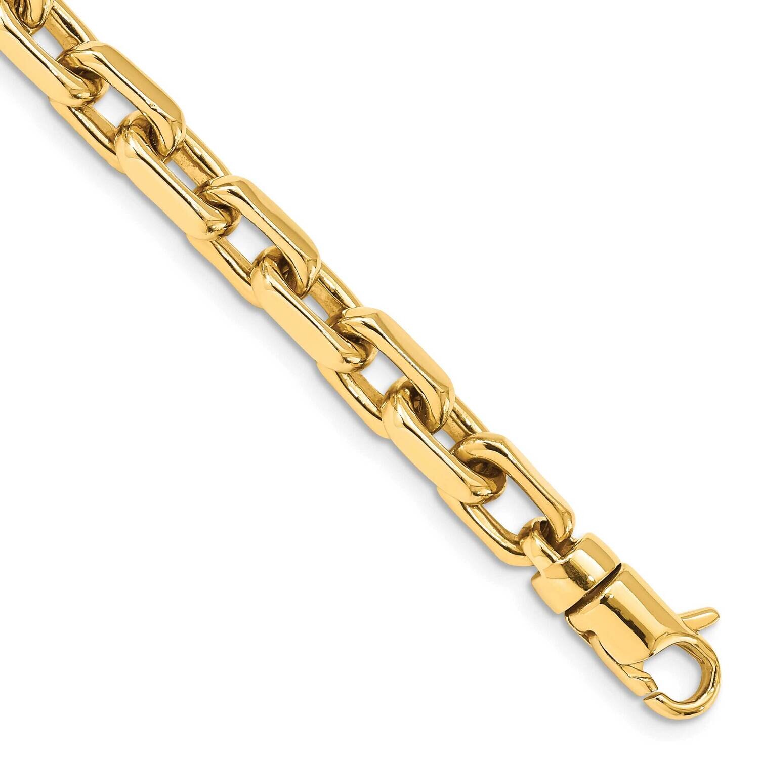 7mm Hand-Polished Fancy Link Chain 9 Inch 10k Gold 10LK440-9 by Men&#39;s Jewelry and Accessories, MPN:…