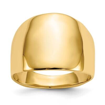 Dome Ring 10k Polished Gold 10R333, MPN: 10R333,