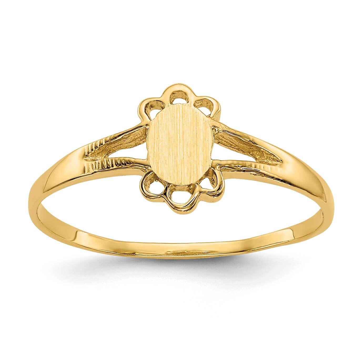 Childs Fancy Signet Ring 10k Gold 10R214, MPN: 10R214,