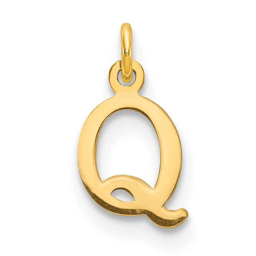 Cutout Letter Q Initial Charm 10k Gold 10XNA1160Y/Q