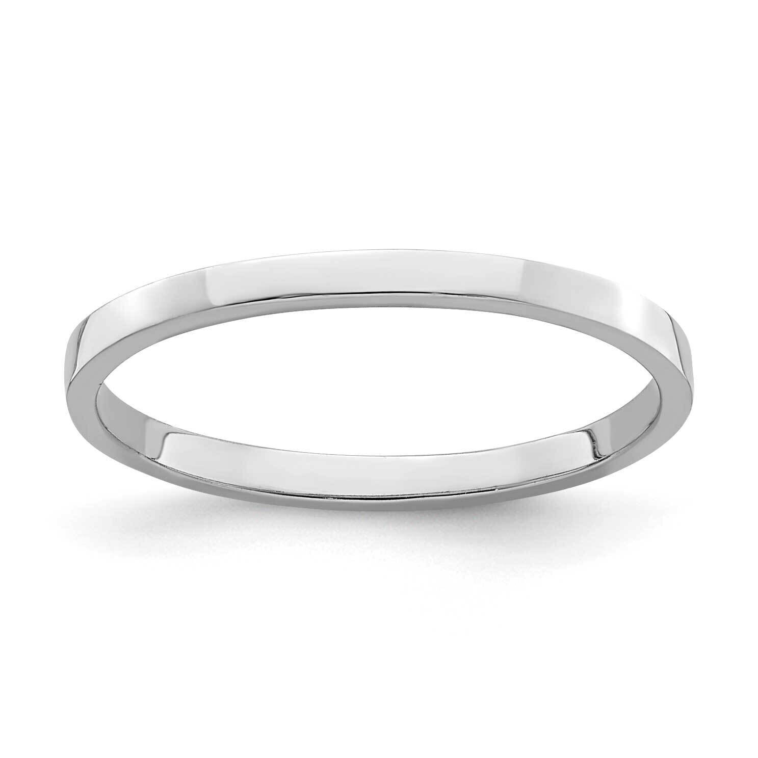 Polished Childs Ring 10k White Gold 10R535W