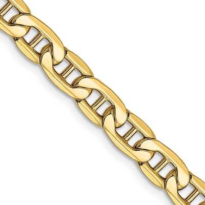 5.5mm Semi-Solid Anchor Chain 20 Inch 10k Gold 10BC102-20 by Men&#39;s Jewelry and Accessories, MPN: 10…