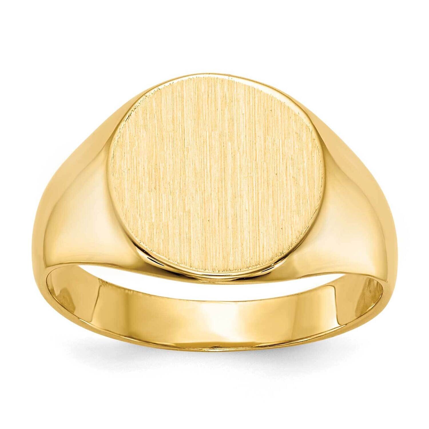10.5X11.0mm Closed Back Signet Ring 10k Gold 10RS277, MPN: 10RS277,