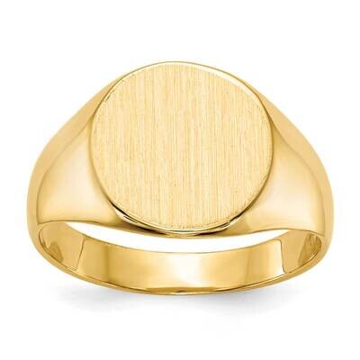 10.5X11.0mm Closed Back Signet Ring 10k Gold 10RS277, MPN: 10RS277,