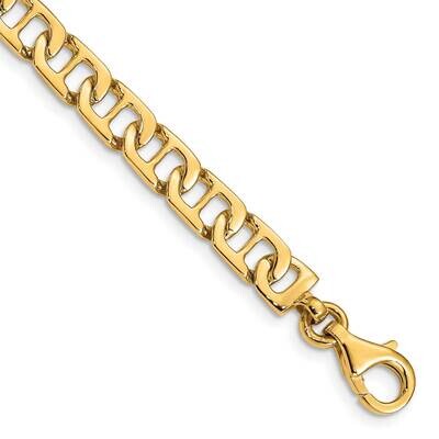 6.5mm Hand-Polished Fancy Anchor Link Bracelet 8 Inch 10k Gold 10LK678-8 by Men&#39;s Jewelry and Acces…