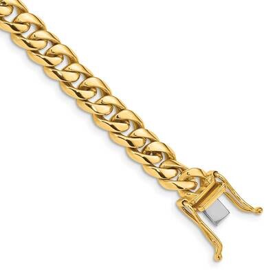7.25mm Hand-Polished Rounded Curb Link Bracelet 9 Inch 10k Gold 10LK124-9 by Men&#39;s Jewelry and Acce…