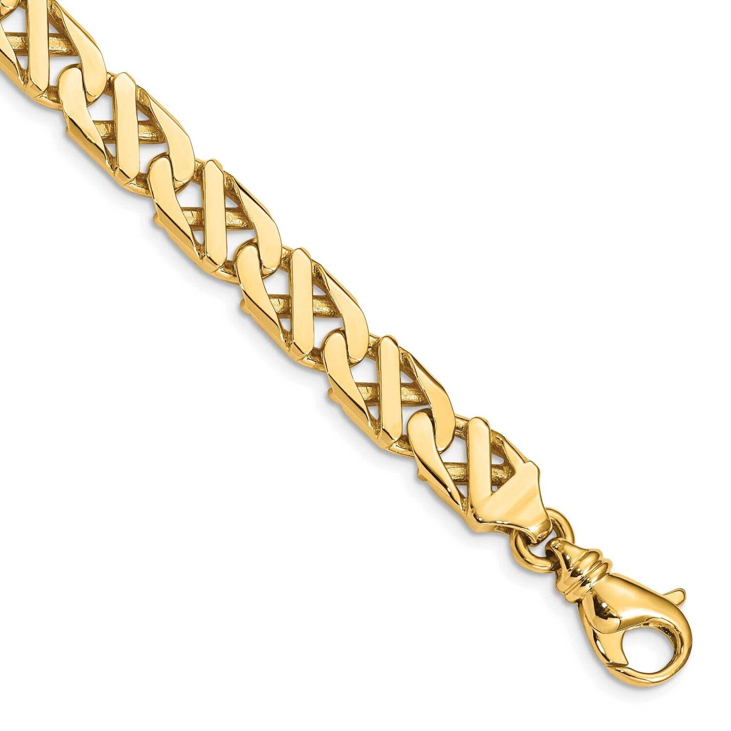 7.9mm Fancy Link HPolished Bracelet 8.25 Inch 10k Gold 10LK417-8.25 by Men&#39;s Jewelry and Accessorie…