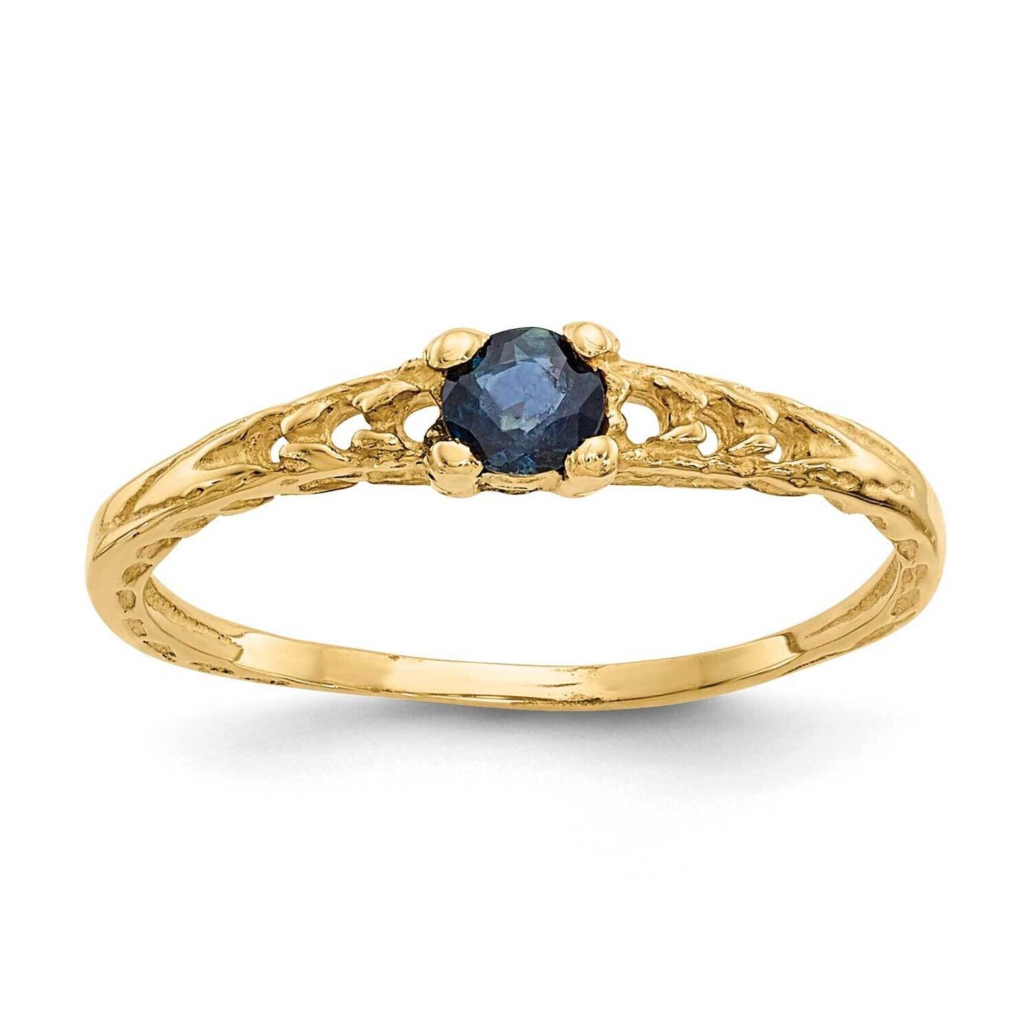 Madi K 3mm Sapphire Birthstone Baby Ring 10k Gold 10GK132, MPN: 10GK132,