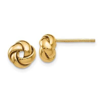 Knot Post Earrings 10k Gold 10TL942, MPN: 10TL942, 196904097199