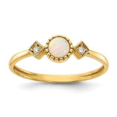 CZ Opal Ring 10k Polished Gold 10C1507, MPN: 10C1507,