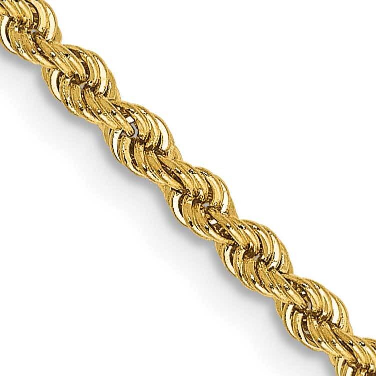 2.25mm Regular Rope Chain 26 Inch 10k Gold 10K016S-26