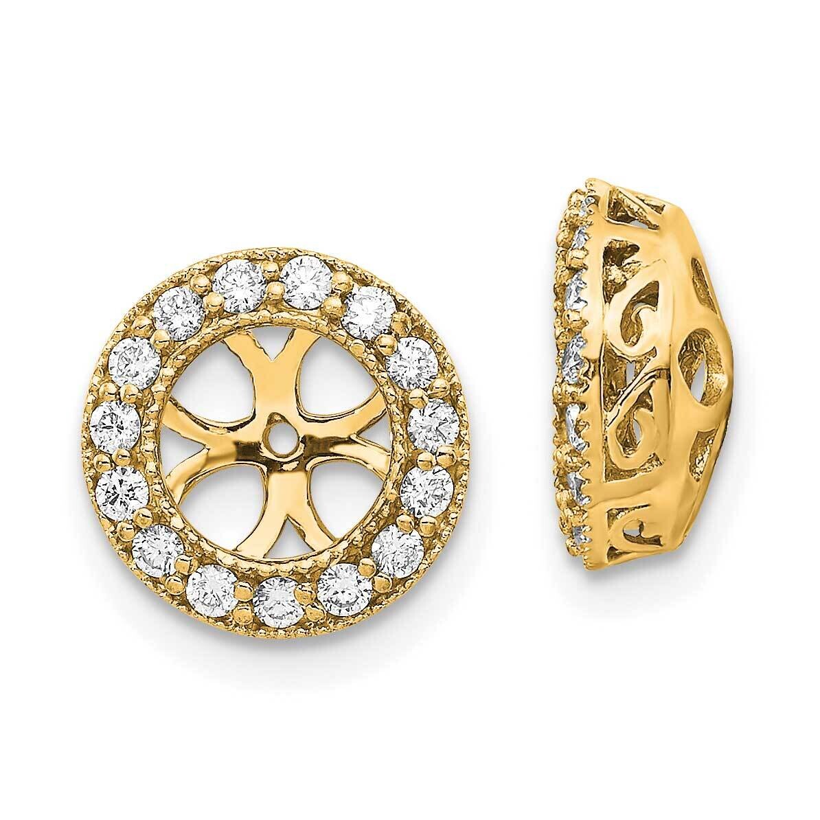 Aa Diamond Earring Jacket 10k Gold 10XJ34AA, MPN: 10XJ34AA,