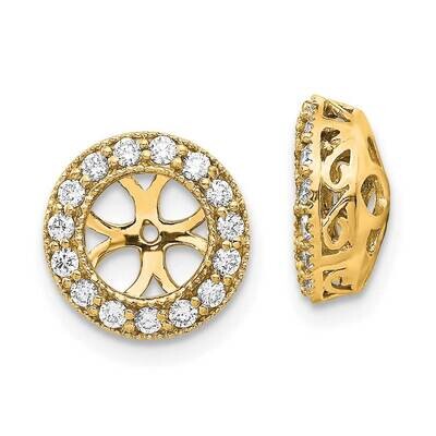 Aa Diamond Earring Jacket 10k Gold 10XJ34AA, MPN: 10XJ34AA,