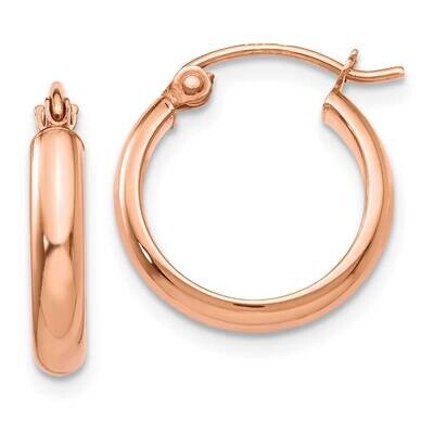 Hoop Earrings 10k Rose Gold 10TF568, MPN: 10TF568,