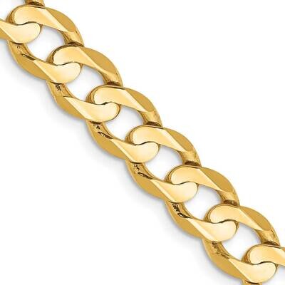 6.75mm Open Concave Curb Chain 28 Inch 10k Gold 10LCR180-28 by Men&#39;s Jewelry and Accessories, MPN: …