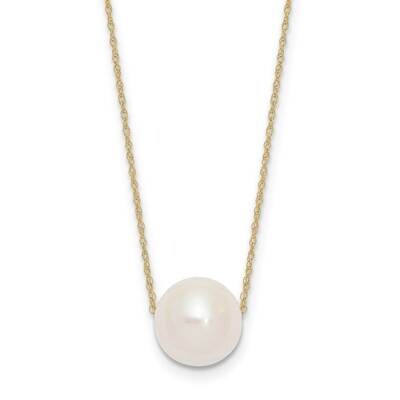 10-11mm Round White Fwc Pearl Rope Necklace 10k Gold 10XF770-17, MPN: 10XF770-17,