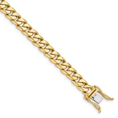7mm Hand-Polished Miami Cuban Chain 9.25 Inch 10k Gold 10LK586-9.25 by Men&#39;s Jewelry and Accessorie…