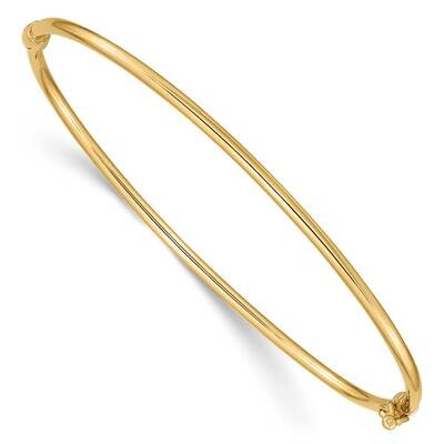 Hinged Bangle Bracelet 7 Inch 10k Gold 10DB495, MPN: 10DB495,