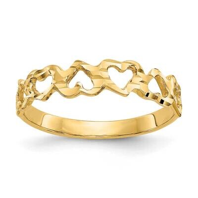 Heart Ring 10k Gold 10CH241, MPN: 10CH241,