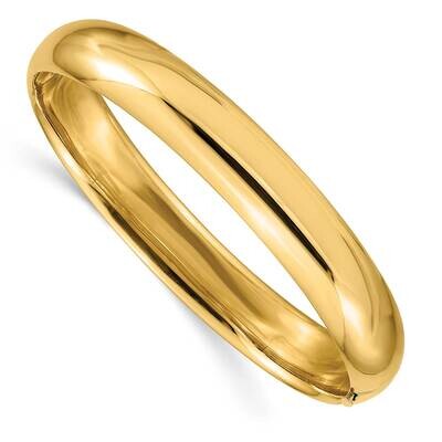 7/16 High Polished Hinged Bangle Bracelet 7 Inch 10k Gold 10HP7/16, MPN: 10HP7/16,