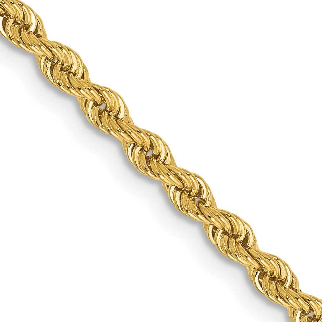 2.5mm Regular Rope Chain 24 Inch 10k Gold 10K018S-24
