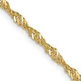 2mm Singapore Chain 8 Inch 10k Gold 10KPE11-8, MPN: 10KPE11-8,