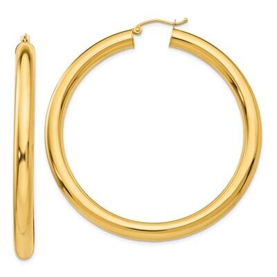 5mm Lightweight Hoop Earrings 10k Polished Gold 10TC193L, MPN: 10TC193L,