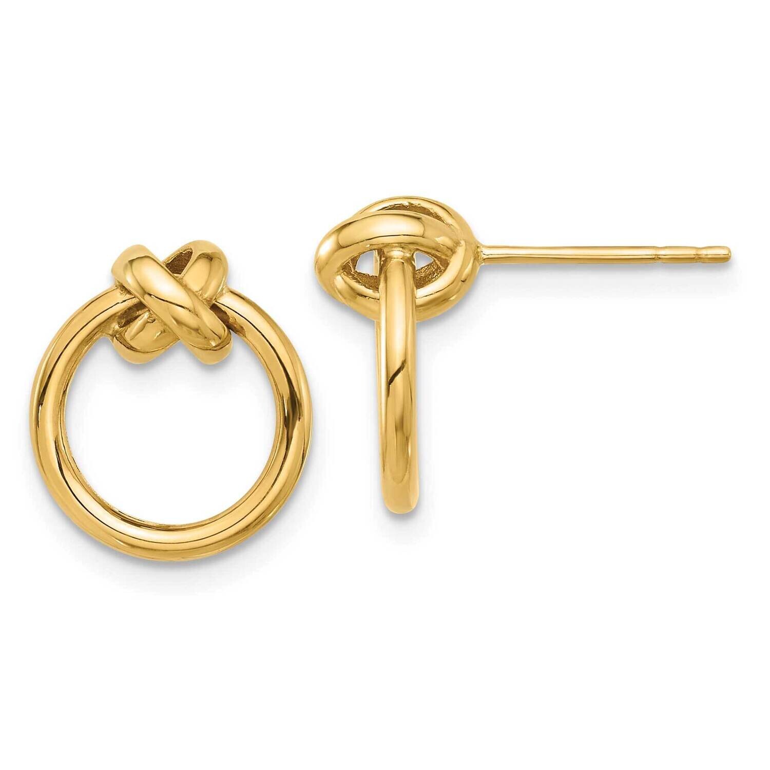 Circle Post Earrings 10k Polished Gold 10ER361, MPN: 10ER361,