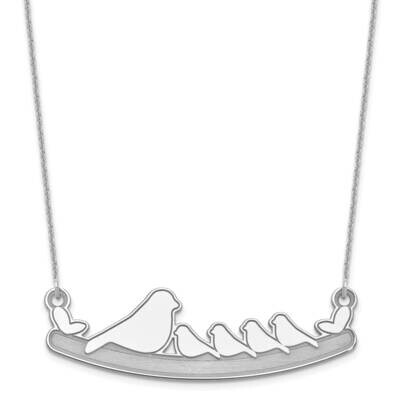 4 Children Bird Family Necklace 10k White Gold 10XNA676W, MPN: 10XNA676W,