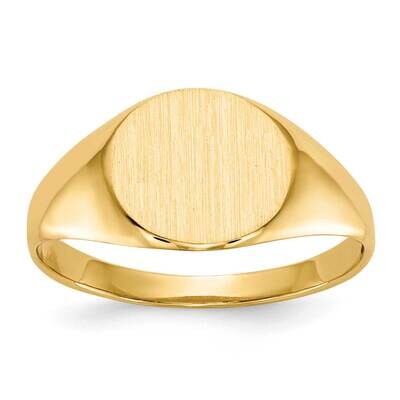 8.5X9.5mm Open Back Signet Ring 10k Gold 10RS284, MPN: 10RS284,