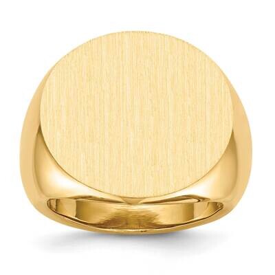 21.0X21.5mm Open Back Mens Signet Ring 10k Gold 10RS290, MPN: 10RS290,