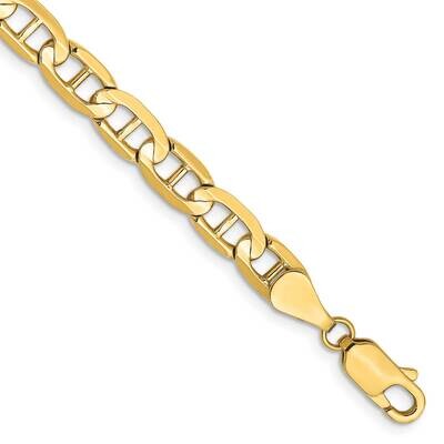 5.25mm Concave Anchor Chain 9 Inch 10k Gold 10CCA140-9 by Men&#39;s Jewelry and Accessories, MPN: 10CCA…
