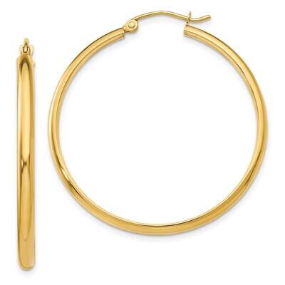 Hoop Earring 10k Polished Gold 10TA235, MPN: 10TA235,