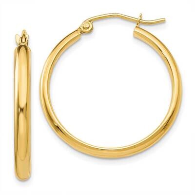Hoop Earring 10k Polished Gold 10TA233, MPN: 10TA233,