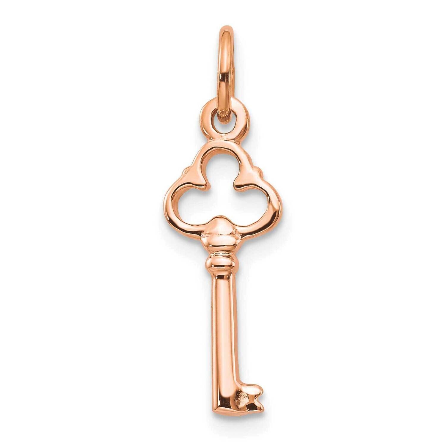 Solid Key Charm 10k Rose Gold 10C417R, MPN: 10C417R,