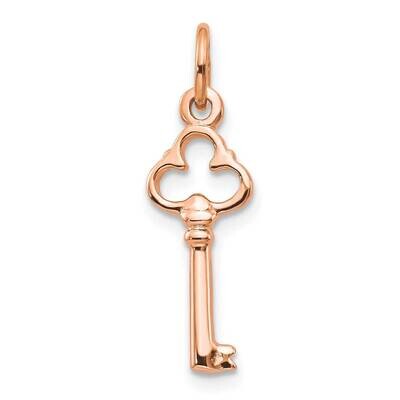 Solid Key Charm 10k Rose Gold 10C417R, MPN: 10C417R,