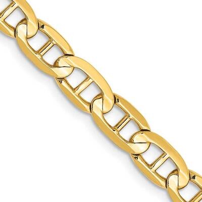 5.25mm Concave Anchor Chain 26 Inch 10k Gold 10CCA140-26 by Men&#39;s Jewelry and Accessories, MPN: 10C…