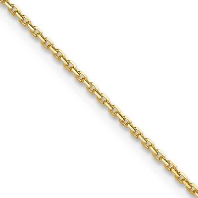 1.4mm Diamond-Cut Cable Chain 24 Inch 10k Gold 10PE203-24, MPN: 10PE203-24,