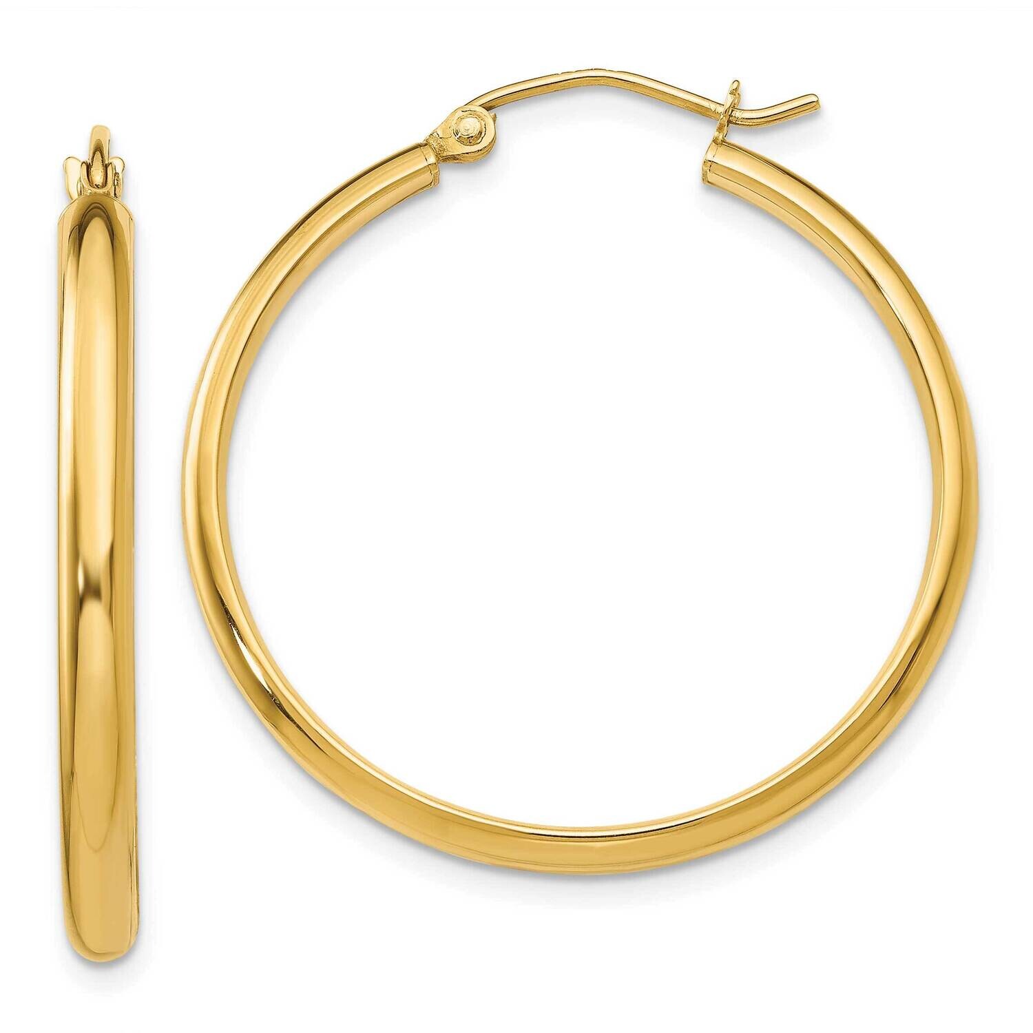 Hoop Earring 10k Polished Gold 10TA234, MPN: 10TA234,