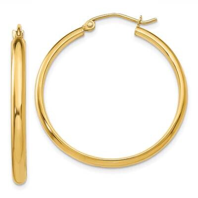 Hoop Earring 10k Polished Gold 10TA234, MPN: 10TA234,