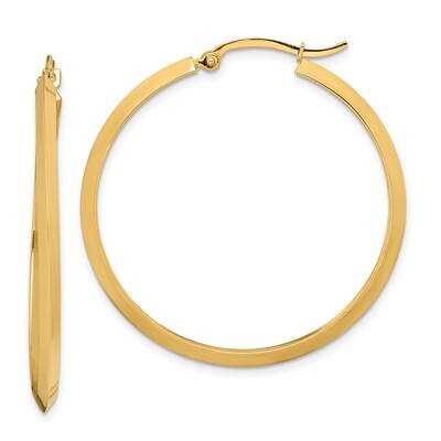 Hoop Earrings 10k Polished Gold 10TF1632, MPN: 10TF1632,
