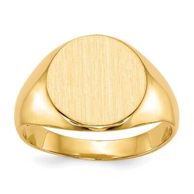 11.5X12.0mm Closed Back Signet Ring 10k Gold 10RS278, MPN: 10RS278,