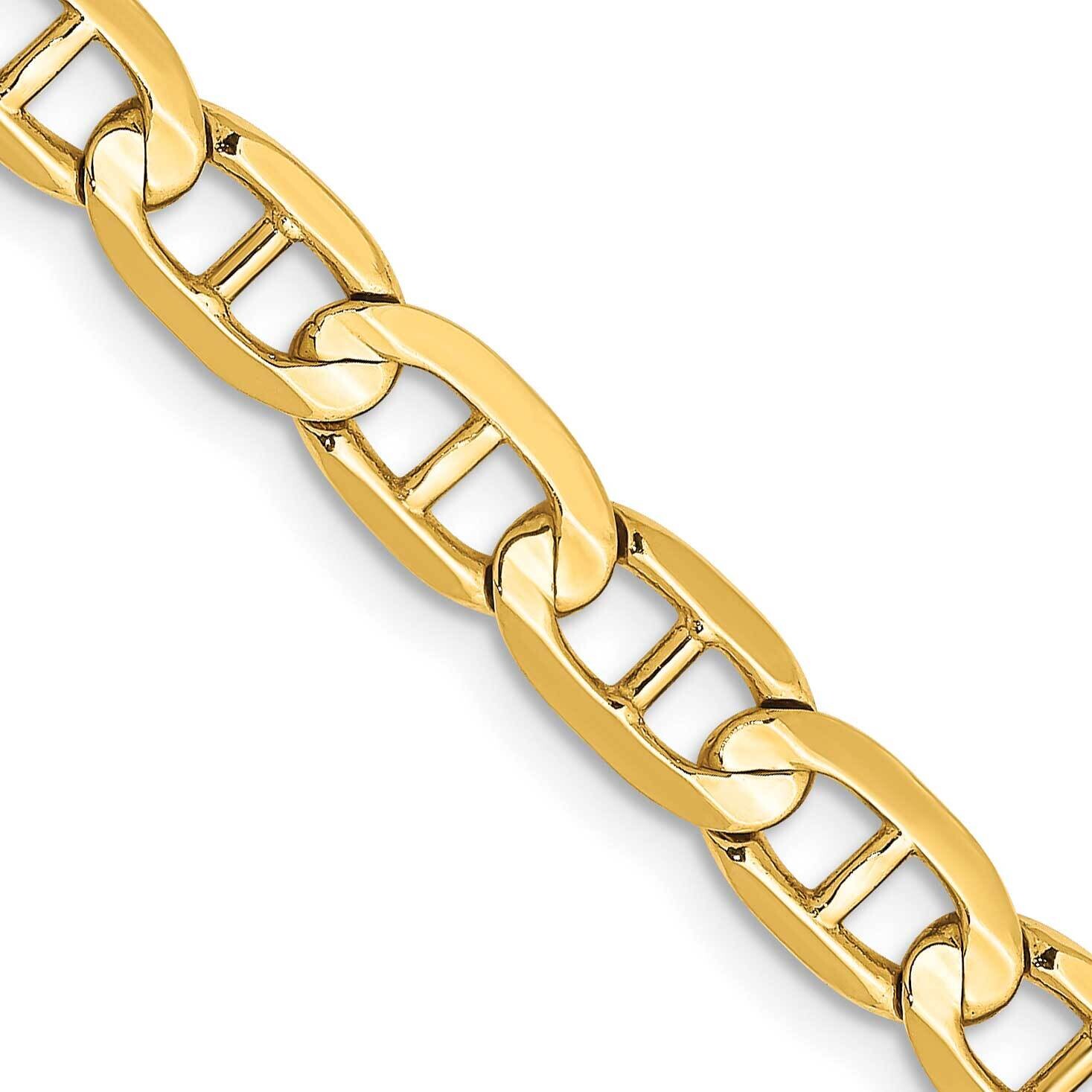 5.25mm Concave Anchor Chain 24 Inch 10k Gold 10CCA140-24 by Men&#39;s Jewelry and Accessories, MPN: 10C…