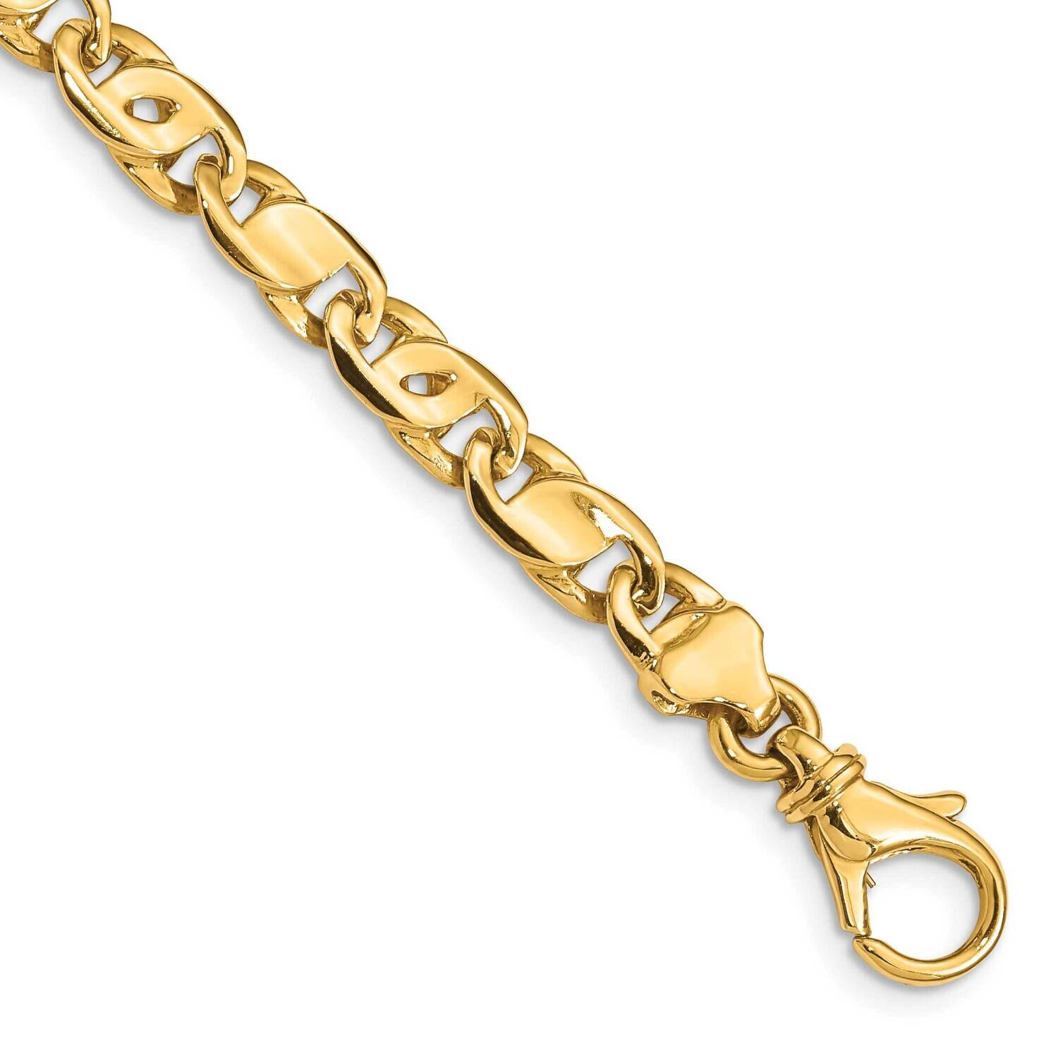 5.80mm Polished Fancy Link Bracelet 7.25 Inch 10k Gold 10LK399-7.25 by Men&#39;s Jewelry and Accessorie…
